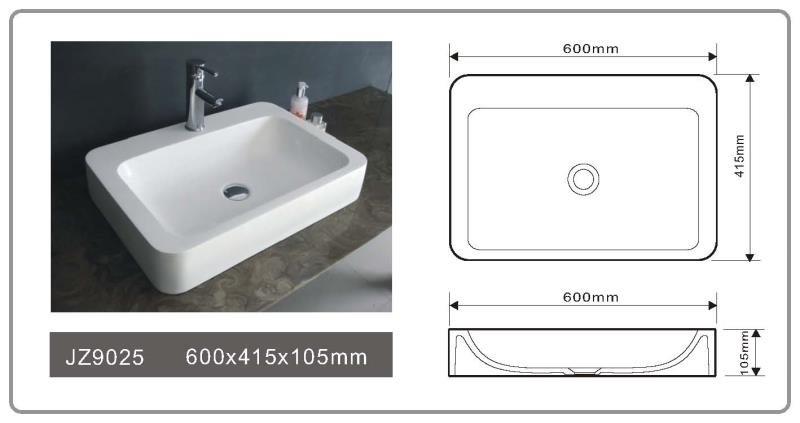 JINGZUN BATH solid surface/stone resin basin/sink JZ9025 JINGZUN BATH solid surface/stone resin basin/sink JZ9025