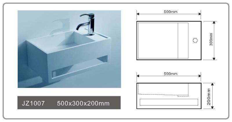 JINGZUN BATH solid surface basin/sink JZ1007 JINGZUN BATH solid surface basin/sink JZ1007