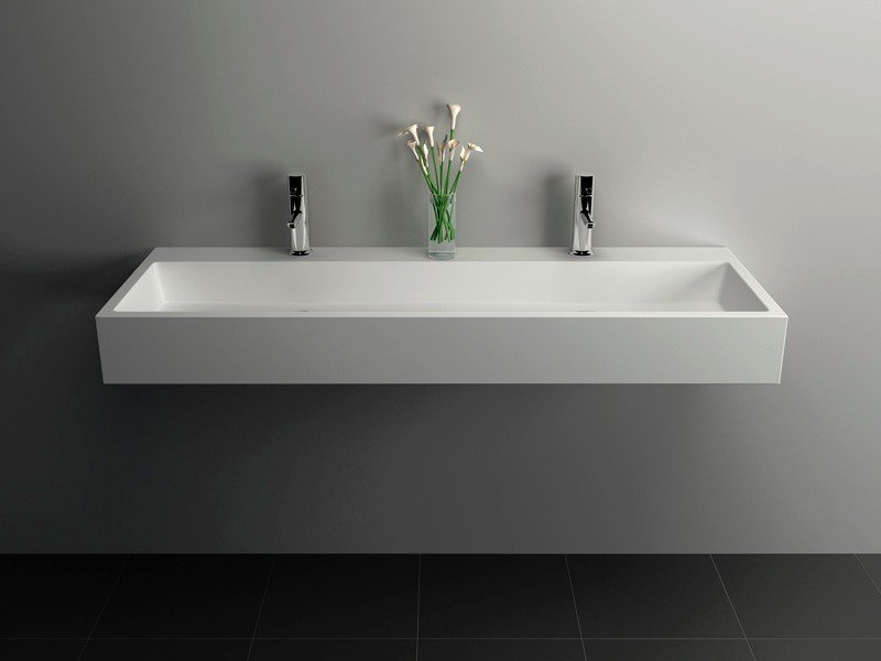 Cast Stone Solid Surface Bathroom Countertop Basin JZ9023