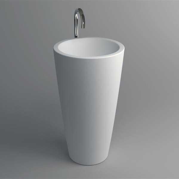 Solid Surface Pedestal Freestanding Sink JZ2010