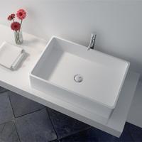 Cast Stone Solid Surface Countertop Wash Basin JZ9009