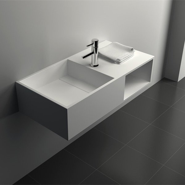 Best Cast Stone Solid Surface Bathroom Countertop Sink Jz9033