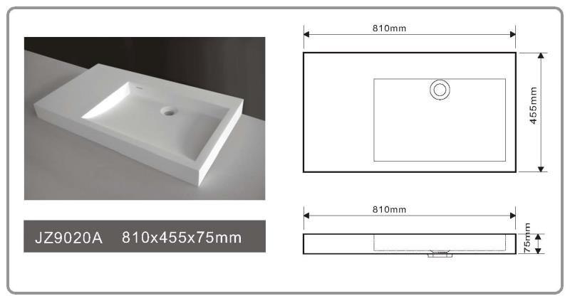 JINGZUN BATH solid surface/stone resin basin/sink JZ9020A JINGZUN BATH solid surface/stone resin basin/sink JZ9020A