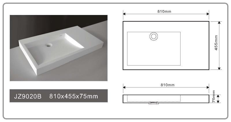 JINGZUN BATH solid surface/stone resin basin/sink JZ9020B JINGZUN BATH solid surface/stone resin basin/sink JZ9020B