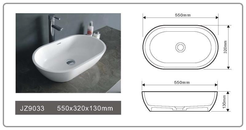 JINGZUN BATH solid surface/stone resin basin/sink JZ9033 JINGZUN BATH solid surface/stone resin basin/sink JZ9033