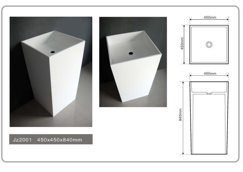 JINGZUN BATH solid surface/stone resin freestanding basin/sink JZ2001 JINGZUN BATH solid surface/stone resin freestanding basin/sink JZ2001