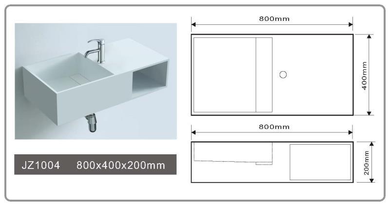 JINGZUN BATH solid surface basin/sink JZ1004 JINGZUN BATH solid surface basin/sink JZ1004