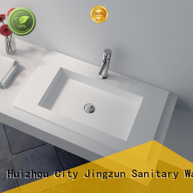 Best Cast Stone Solid Surface Countertop Wash Basin Jz9029 Basin