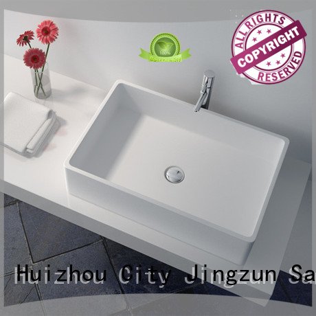 High Quality Cast Stone Solid Surface Countertop Wash Basin Jz9009
